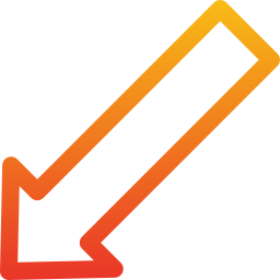 freccia in basso a sinistra icona