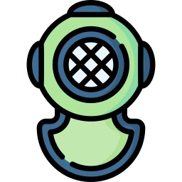 Diving helmet icon