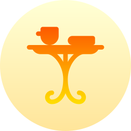 stół herbaciany ikona