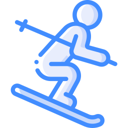 narciarz ikona
