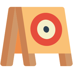 Archery board icon