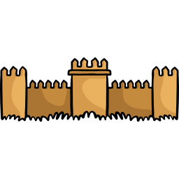 Średniowieczny mur ikona