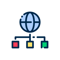 Distribution network icon