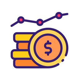 Money growth icon