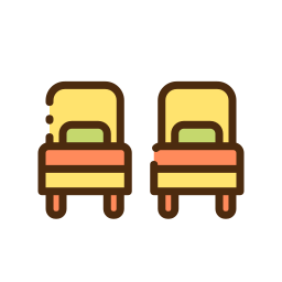 Twin beds icon