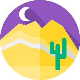 Seven colors mountain icon