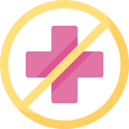 No healthcare icon