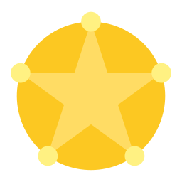 distintivo dello sceriffo icona