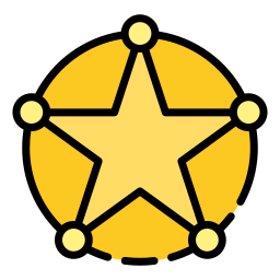 Sheriff badge icon