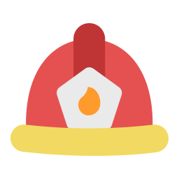 Firefighter helmet icon