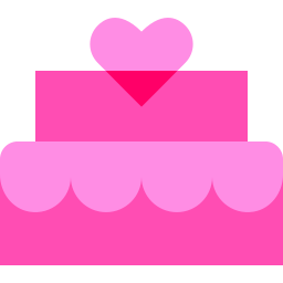 Wedding cake icon