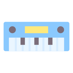 Electric keyboard icon