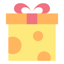 caja de regalo icono