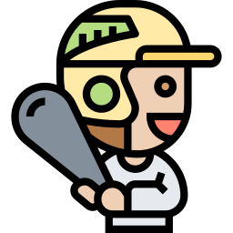 Бейсболист иконка