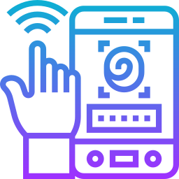 Fingerprint scan icon