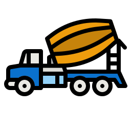 Concrete truck icon