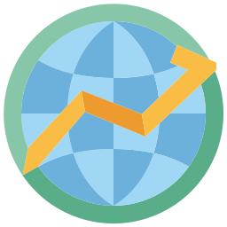 Économie mondiale Icône