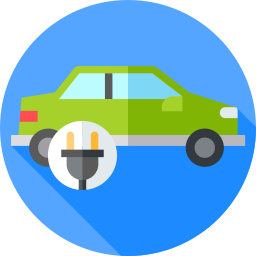 Electric car icon