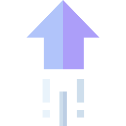 freccia in alto icona
