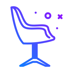 chaise moderne Icône