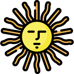 majowe słońce ikona