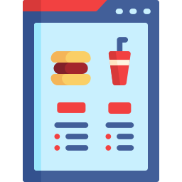 Online menu icon