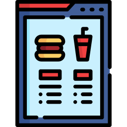 Online menu icon