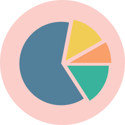 gráfico circular icono