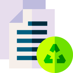 papier recyclen icoon