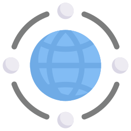 réseau mondial Icône