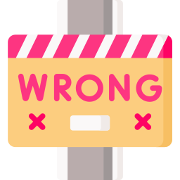 Wrong way icon