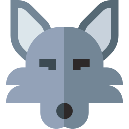 renard gris Icône