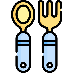 Baby cutlery icon