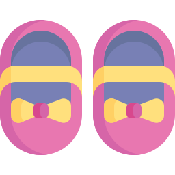 Baby shoes icon