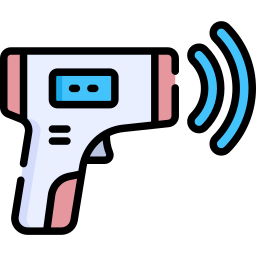 Thermometer gun icon