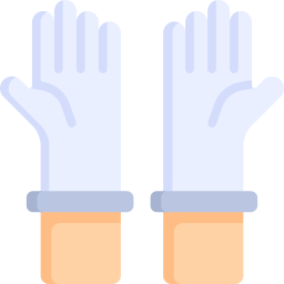 Protective gloves icon