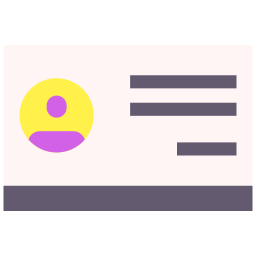 Business card icon