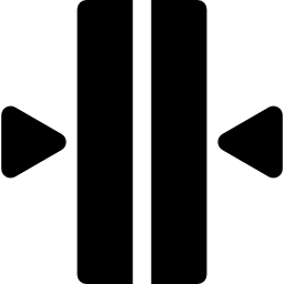 doorgetrokken streep icoon