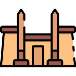 Świątynia luksorska ikona