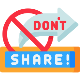 Dont share icon