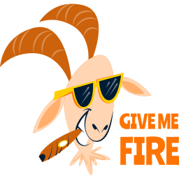 dammi fuoco sticker