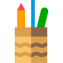 Pencil holder icon