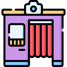 cabina fotografica icona