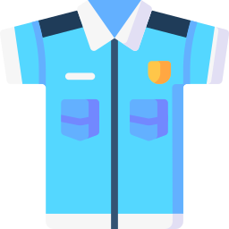 uniforme de policia icono