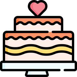 Wedding cake icon