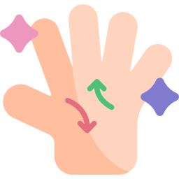 Hand reading icon