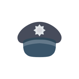 Police cap icon