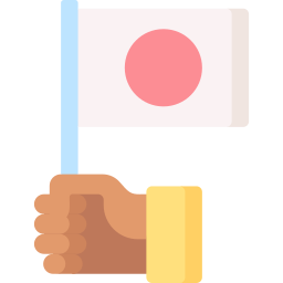 bandera japonesa icono