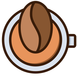 chicco di caffe icona