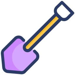 Shovel tool icon